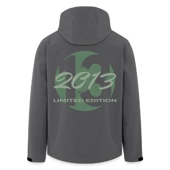 13e anniversaire 2013 cadeau garçons et filles - Veste softshell homme en polyester recyclé Stanley/Stella - noir - Dos - AI Model Male 185 light (185cm)