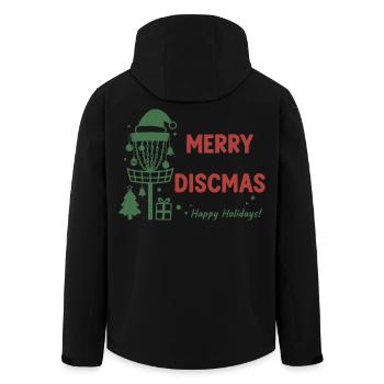 Panier de disc golf Joyeux Discmas Joyeuses Fêtes - Veste softshell homme en polyester recyclé Stanley/Stella - noir - Dos - AI Model Male 185 light (185cm)