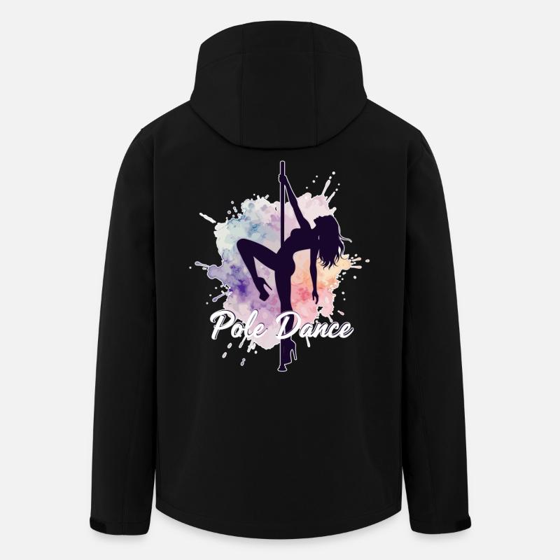 Pole Dance Poledancerinnen Aquarell stark Geschenk - Recycelte Männer Softshell-Jacke von Stanley/Stella - Schwarz