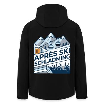 Schladming Après Ski Instructor Party - Men’s Recycled Softshell Jacket by Stanley/Stella - black - Back - AI Model Male 185 light (185cm)