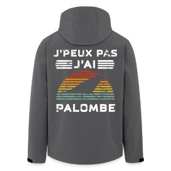 I can't I have Palombe retro bow - Men’s Recycled Softshell Jacket by Stanley/Stella - black - Back - AI Model Male 185 light (185cm)