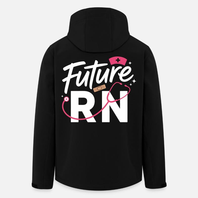 Future RN Stethoskop & Klinik - Recycelte Männer Softshell-Jacke von Stanley/Stella - Schwarz