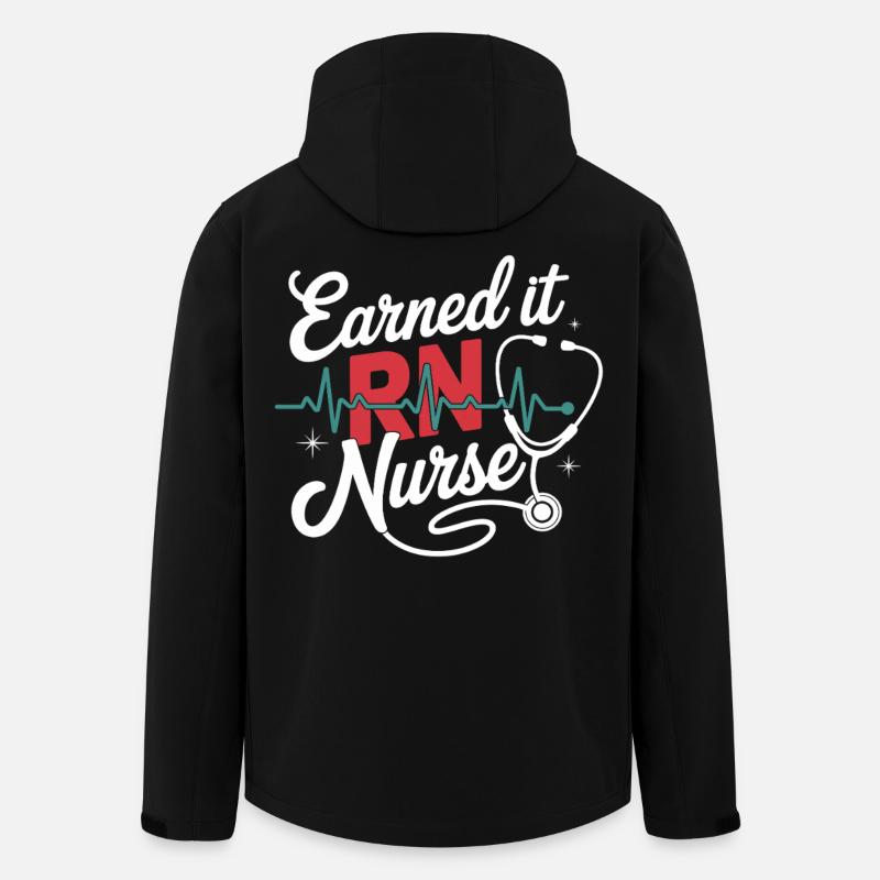 Earned it RNurse - Men’s Recycled Softshell Jacket by Stanley/Stella - black