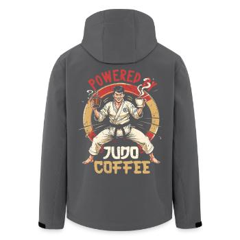 Judo Arts martiaux - Veste softshell homme en polyester recyclé Stanley/Stella - noir - Dos - AI Model Male 185 light (185cm)