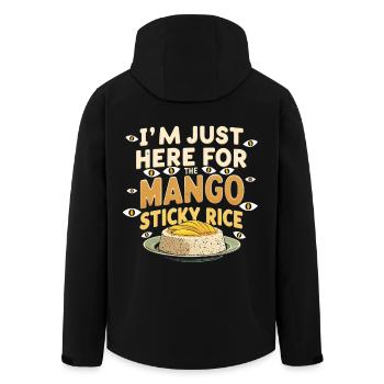 Mango Sticky Rice - Men’s Recycled Softshell Jacket by Stanley/Stella - black - Back - AI Model Male 185 light (185cm)