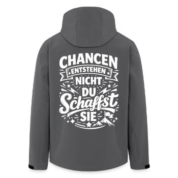 Les opportunités se présentent lorsque vous les créez - Veste softshell homme en polyester recyclé Stanley/Stella - charbon - Dos - AI Model Male 185 light (185cm)