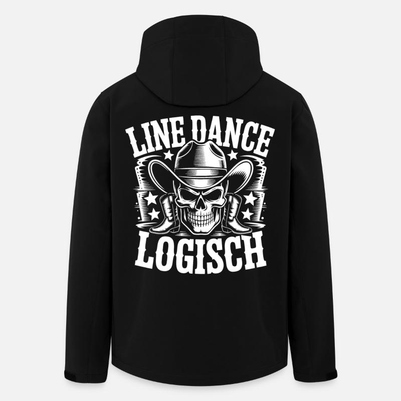 Line Dance Logical Skull - Men’s Recycled Softshell Jacket by Stanley/Stella - black