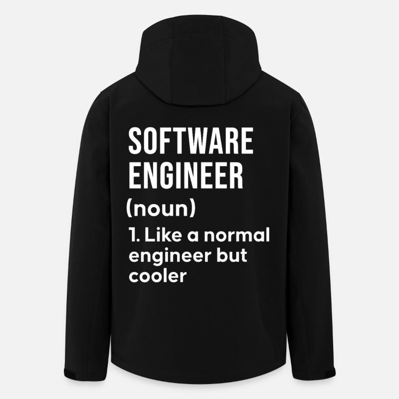 Software Engineer Saying Shirt - Men’s Recycled Softshell Jacket by Stanley/Stella - black