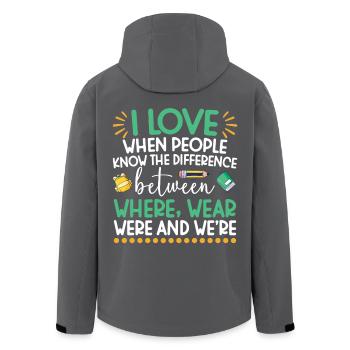 Appréciation des enseignants d’anglais Arts du langage anglais - Veste softshell homme en polyester recyclé Stanley/Stella - noir - Dos - AI Model Male 185 light (185cm)