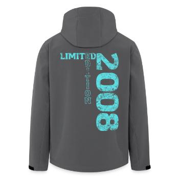 Édition limitée cadeau pour le 18e anniversaire 2008 - Veste softshell homme en polyester recyclé Stanley/Stella - noir - Dos - AI Model Male 185 light (185cm)
