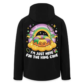 King Cake Mardi Gras Kawaii - Men’s Recycled Softshell Jacket by Stanley/Stella - black - Back - AI Model Male 185 light (185cm)