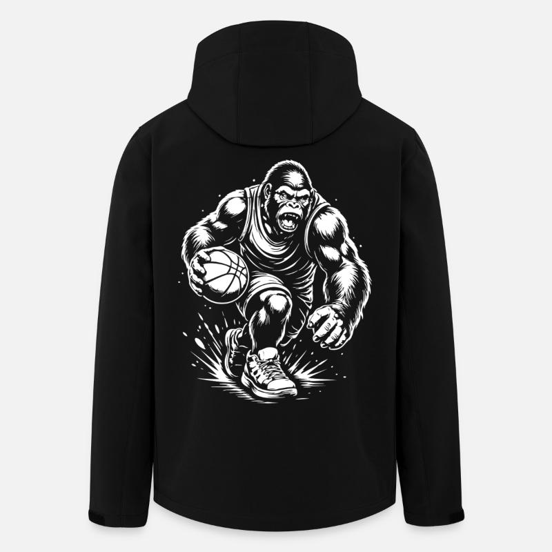 Primal Court Force - Recycelte Männer Softshell-Jacke von Stanley/Stella - Schwarz