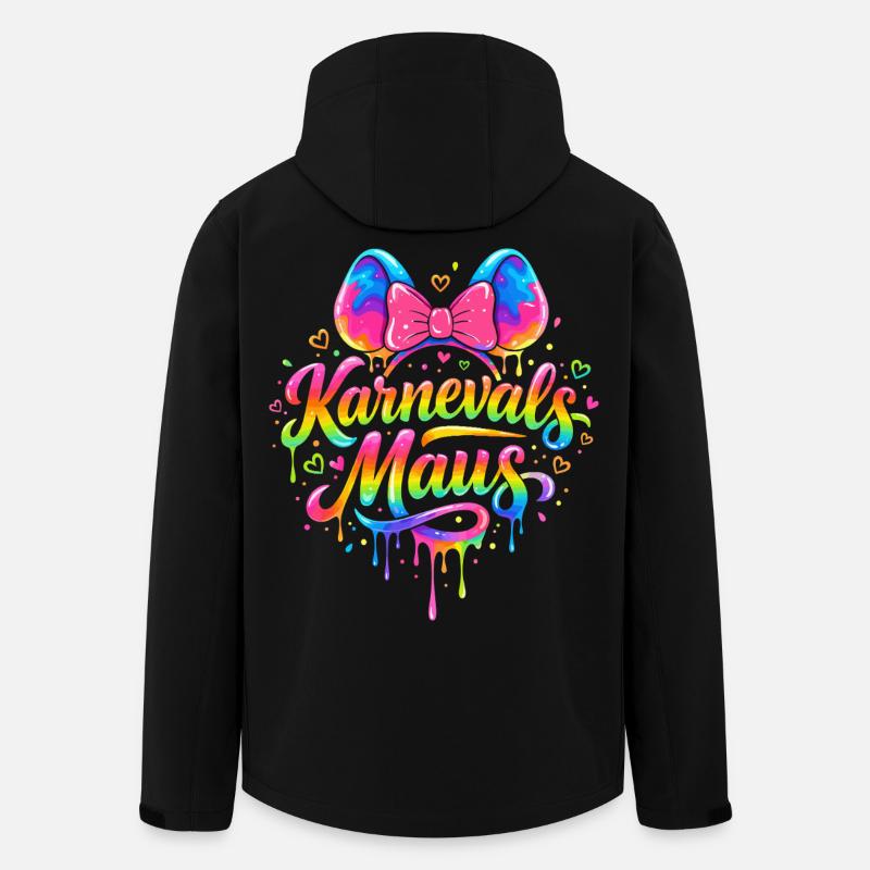 Karneval Maus Kostüm Lustig Fasching Party - Recycelte Männer Softshell-Jacke von Stanley/Stella - Schwarz