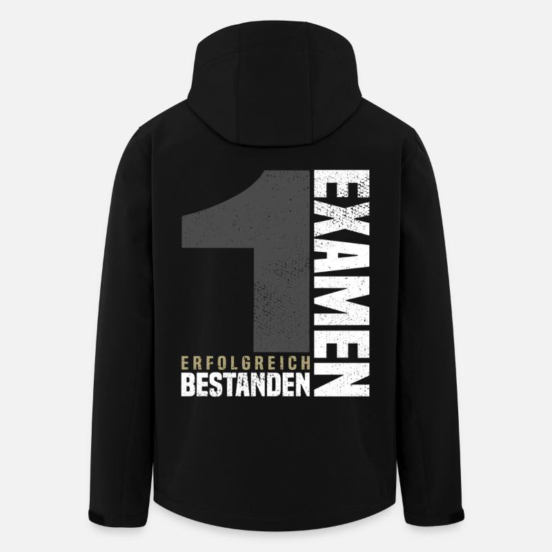 Félicitations pour le premier examen - Veste softshell homme en polyester recyclé Stanley/Stella - noir