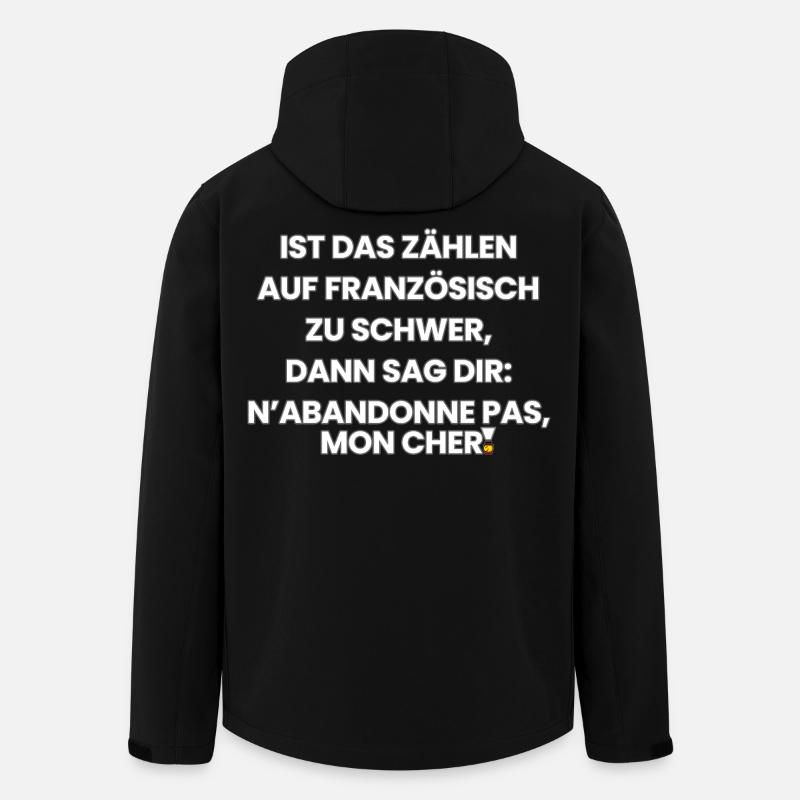 German-French-Rhyme 1 (Ver. A) - Recycelte Männer Softshell-Jacke von Stanley/Stella - Schwarz