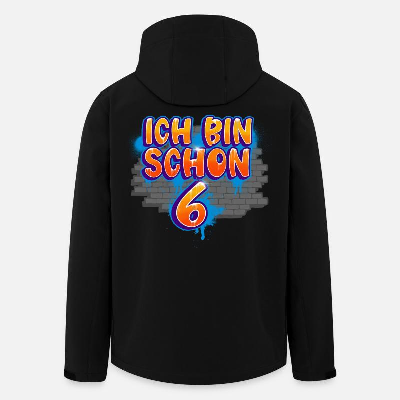 6th Birthday Graffiti - Men’s Recycled Softshell Jacket by Stanley/Stella - black