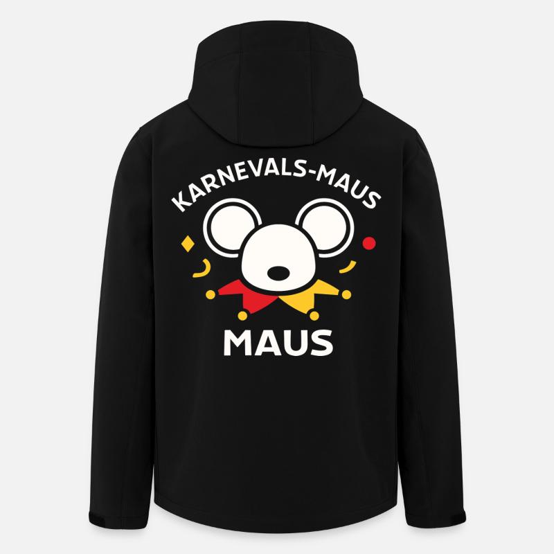 Karnevalsmaus Süßes Faschings-Motiv Geschenk - Recycelte Männer Softshell-Jacke von Stanley/Stella - Schwarz