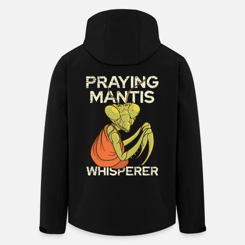 Mantide en prière – Whisperer - Veste softshell homme en polyester recyclé Stanley/Stella - noir