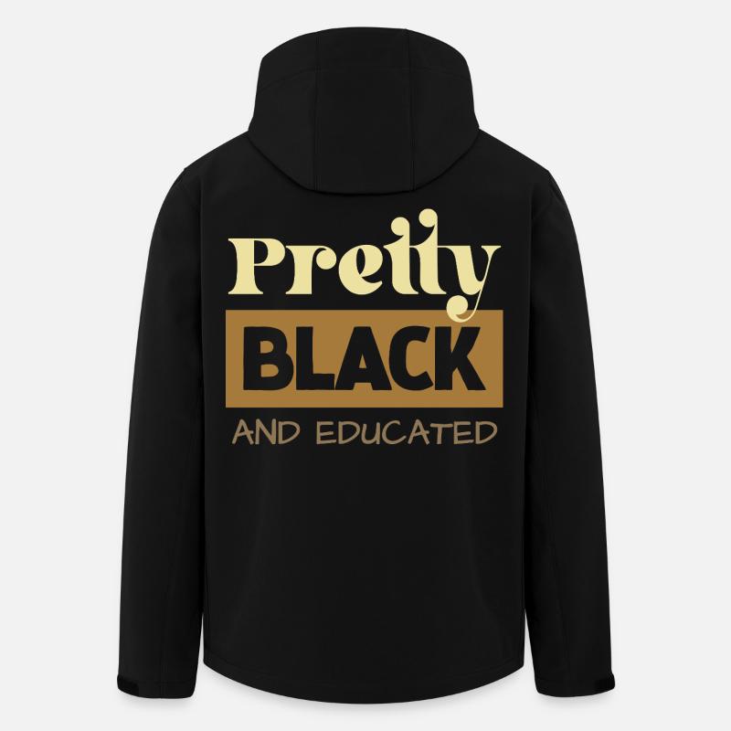 Pretty Black & Educated Tee - Recycelte Männer Softshell-Jacke von Stanley/Stella - Schwarz