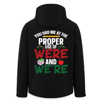 L’équipe d’ELA : Arts du langage anglais incontournable pour l’ELA - Veste softshell homme en polyester recyclé Stanley/Stella - noir - Dos - AI Model Male 185 light (185cm)