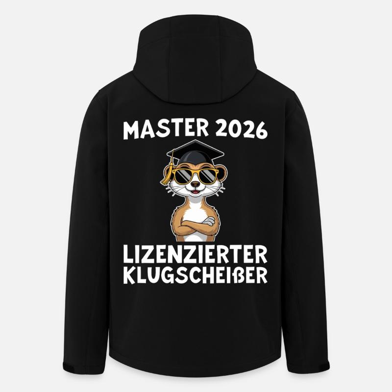 Abschlussprüfung 2026 Mastertitel Geschenkidee - Recycelte Männer Softshell-Jacke von Stanley/Stella - Schwarz