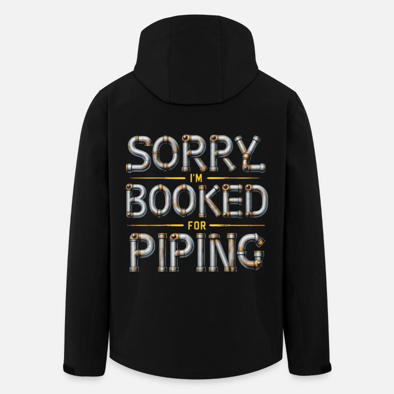 Pipe Layer Pipeline Builder - Men’s Recycled Softshell Jacket by Stanley/Stella - black