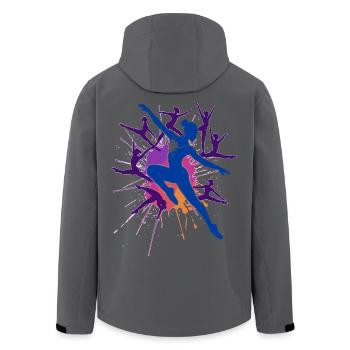 Gymnastique Gymnastique Acrobatie Gymnastique artistique - Veste softshell homme en polyester recyclé Stanley/Stella - noir - Dos - AI Model Male 185 light (185cm)