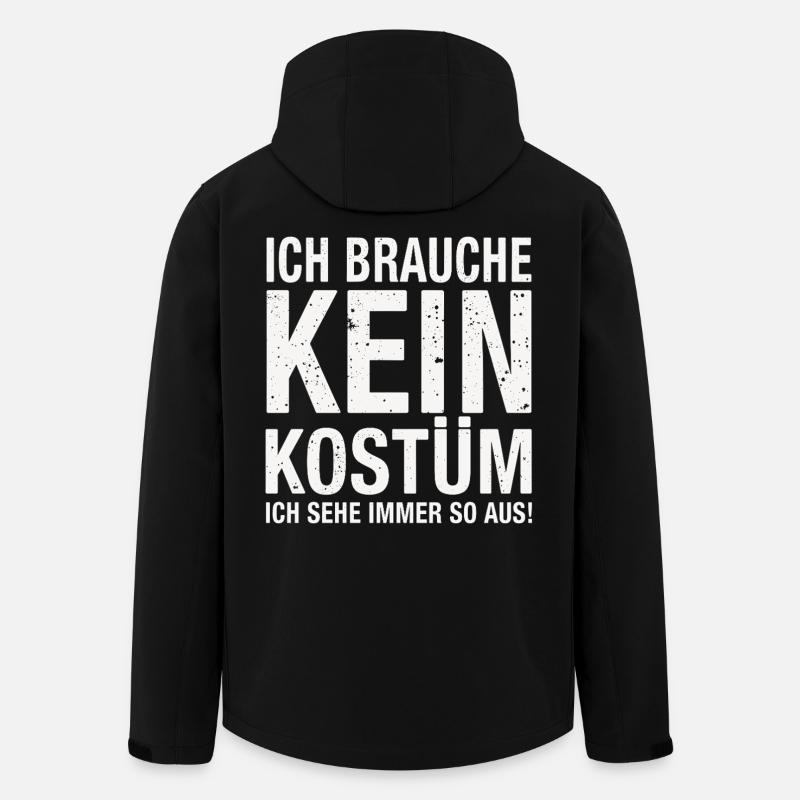Karneval Fasching Fasnet Kostüm - Recycelte Männer Softshell-Jacke von Stanley/Stella - Schwarz