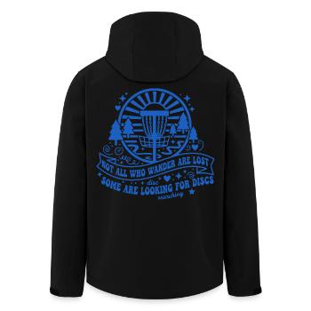 Disc Golf Nicht alle, die umherwandern, sind verloren - Recycelte Männer Softshell-Jacke von Stanley/Stella - Schwarz - Hinten - AI Model Male 185 light (185cm)