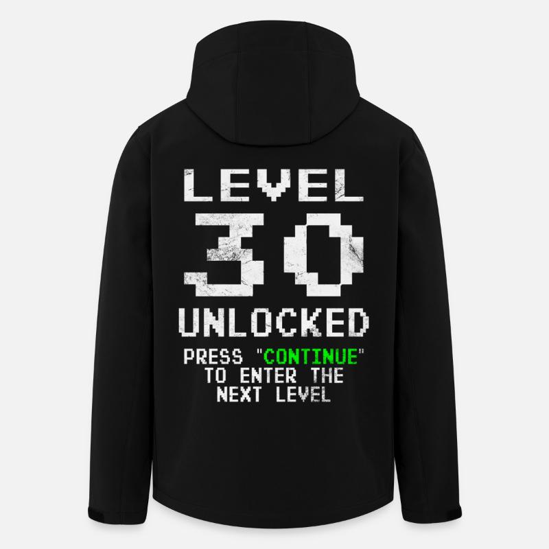 Level 30 Unlocked - Men’s Recycled Softshell Jacket by Stanley/Stella - black