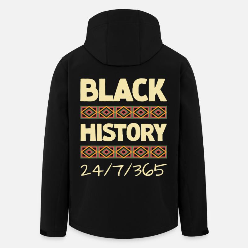 Black History 24/7/365 - Recycelte Männer Softshell-Jacke von Stanley/Stella - Schwarz