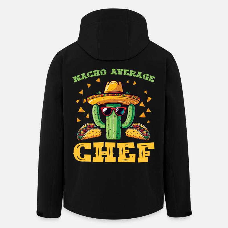 Kaktus Taco Macho Fiesta - Recycelte Männer Softshell-Jacke von Stanley/Stella - Schwarz