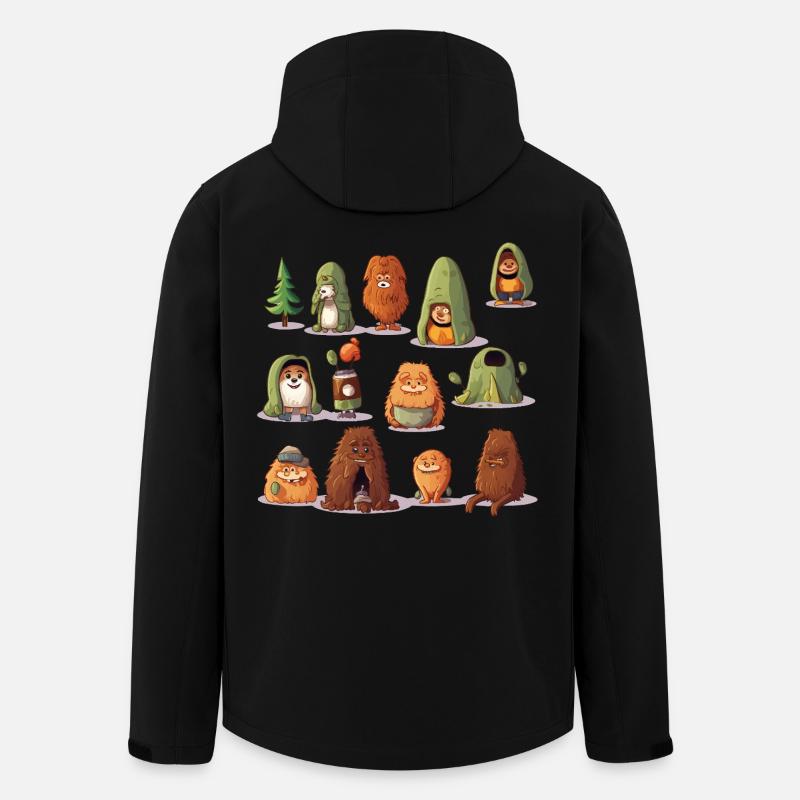 WaldYeti Cuddle Worlds - Men’s Recycled Softshell Jacket by Stanley/Stella - black