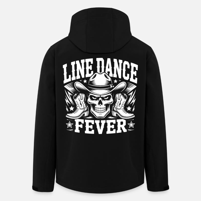 Line Dance Skull Boots - Recycelte Männer Softshell-Jacke von Stanley/Stella - Schwarz