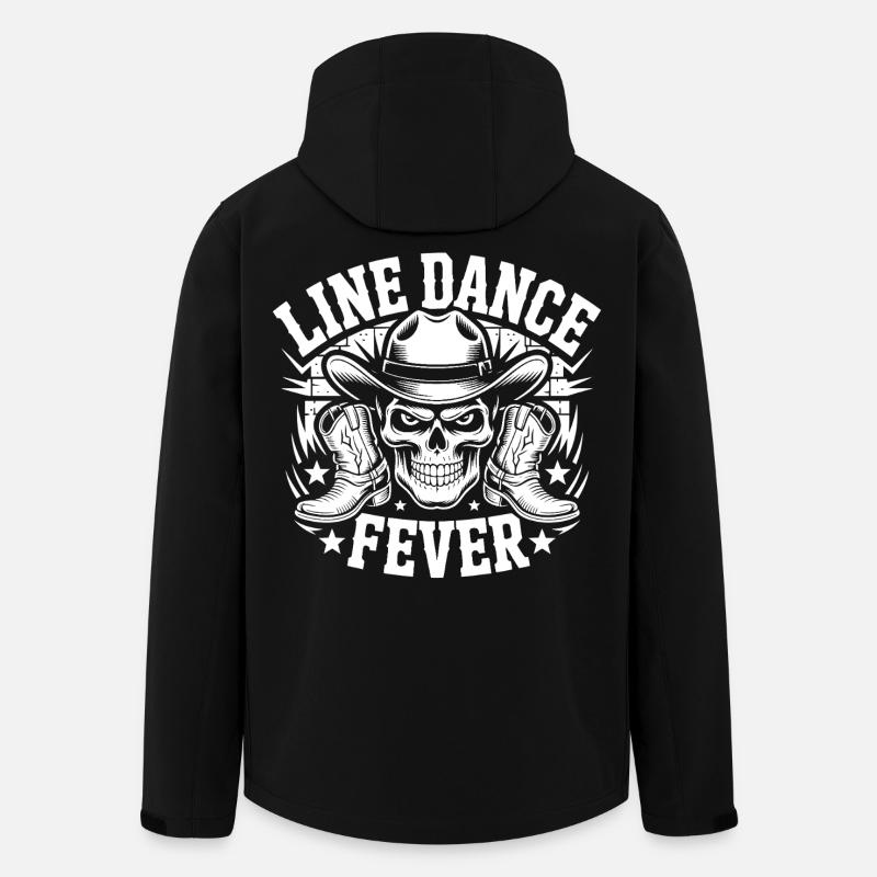 Line Dance Forever Skull - Recycelte Männer Softshell-Jacke von Stanley/Stella - Schwarz