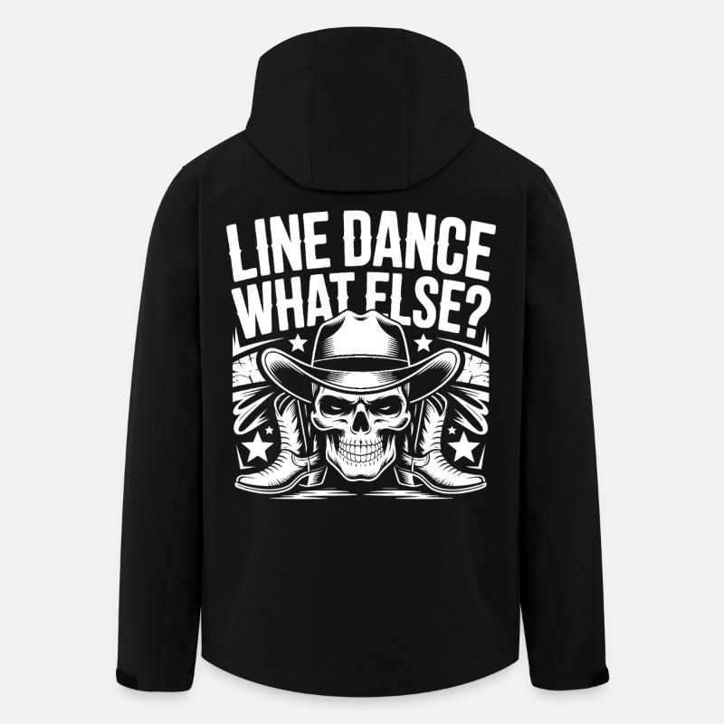 Cowboy en Ligne de Crâne - Veste softshell homme en polyester recyclé Stanley/Stella - noir