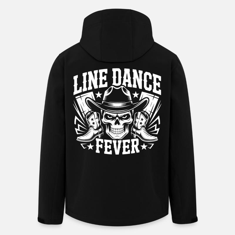 Line Dance Fever Skull - Men’s Recycled Softshell Jacket by Stanley/Stella - black