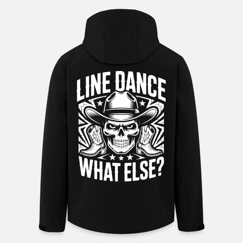 Cowboy en Ligne de Crâne - Veste softshell homme en polyester recyclé Stanley/Stella - noir