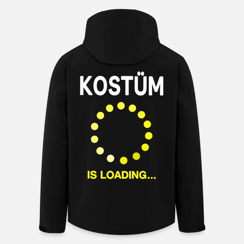 Fasnet Fasching Karneval Kostüm is Loading - Recycelte Männer Softshell-Jacke von Stanley/Stella - Schwarz