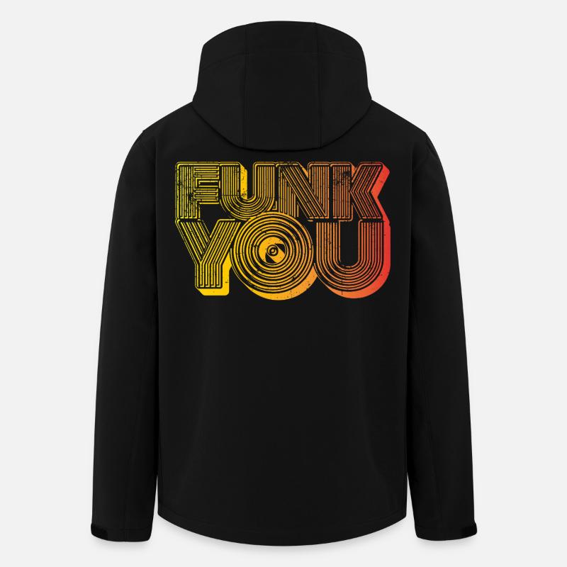 Funk You - Recycelte Männer Softshell-Jacke Discoverer von Stanley/Stella - Schwarz