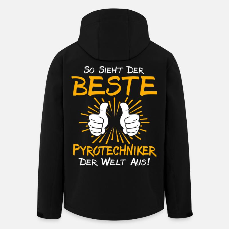 Pyrotechniker Geschenkidee - Recycelte Männer Softshell-Jacke von Stanley/Stella - Schwarz