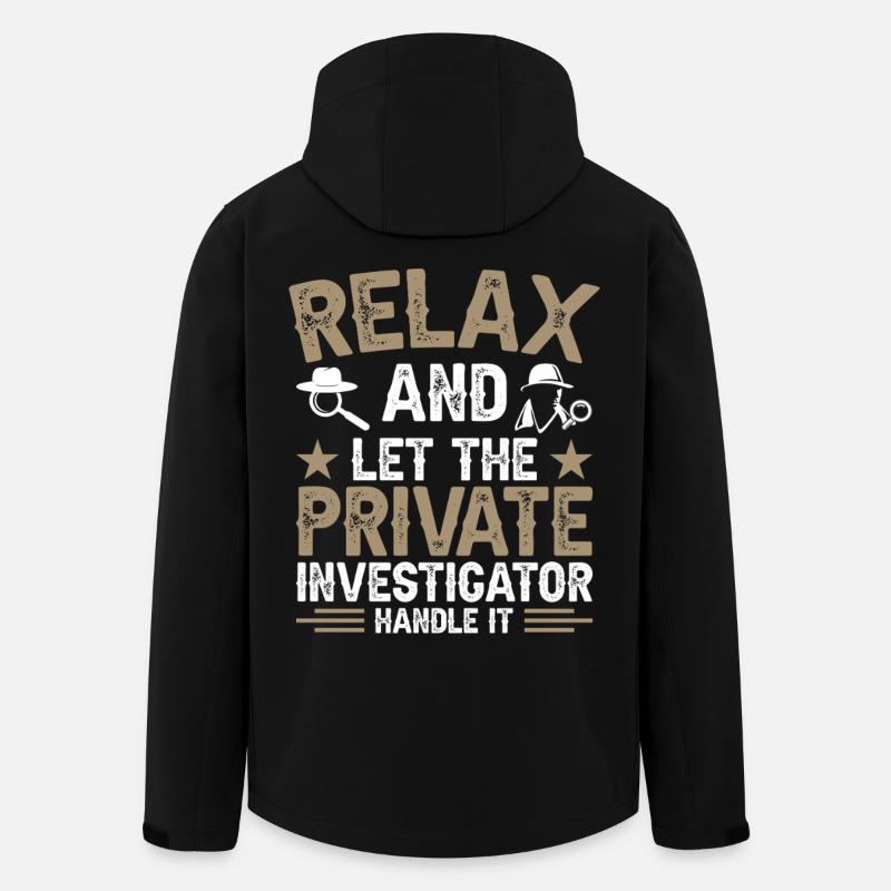 Privatdetektiv-Uniform-Kostüm - Recycelte Männer Softshell-Jacke von Stanley/Stella - Schwarz