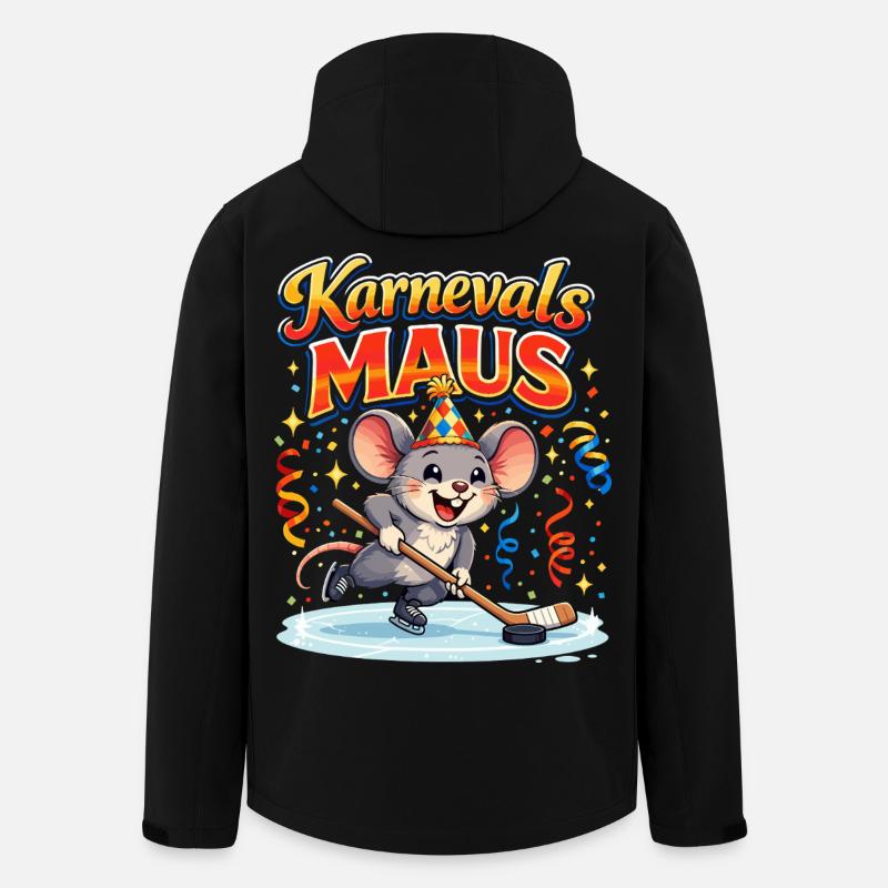 karneval maus kostüm Eishockey  - Recycelte Männer Softshell-Jacke von Stanley/Stella - Schwarz