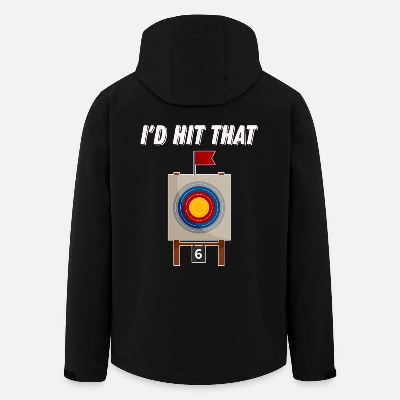 Archery I'd Hit That - Men’s Recycled Softshell Jacket by Stanley/Stella - black