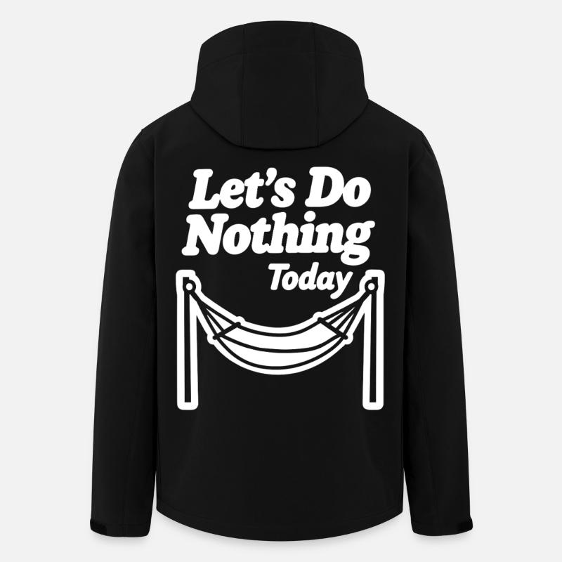 Let's do nothing today Hängematte Entspannung - Recycelte Männer Softshell-Jacke von Stanley/Stella - Schwarz