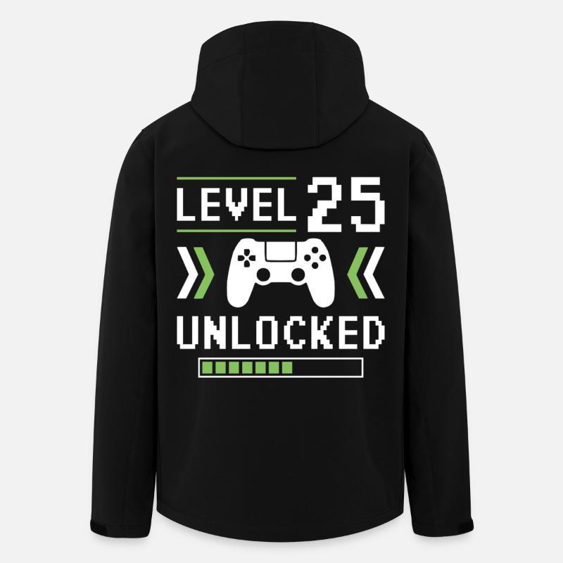 25th Birthday Level 25 unlocked - Men’s Recycled Softshell Jacket by Stanley/Stella - black