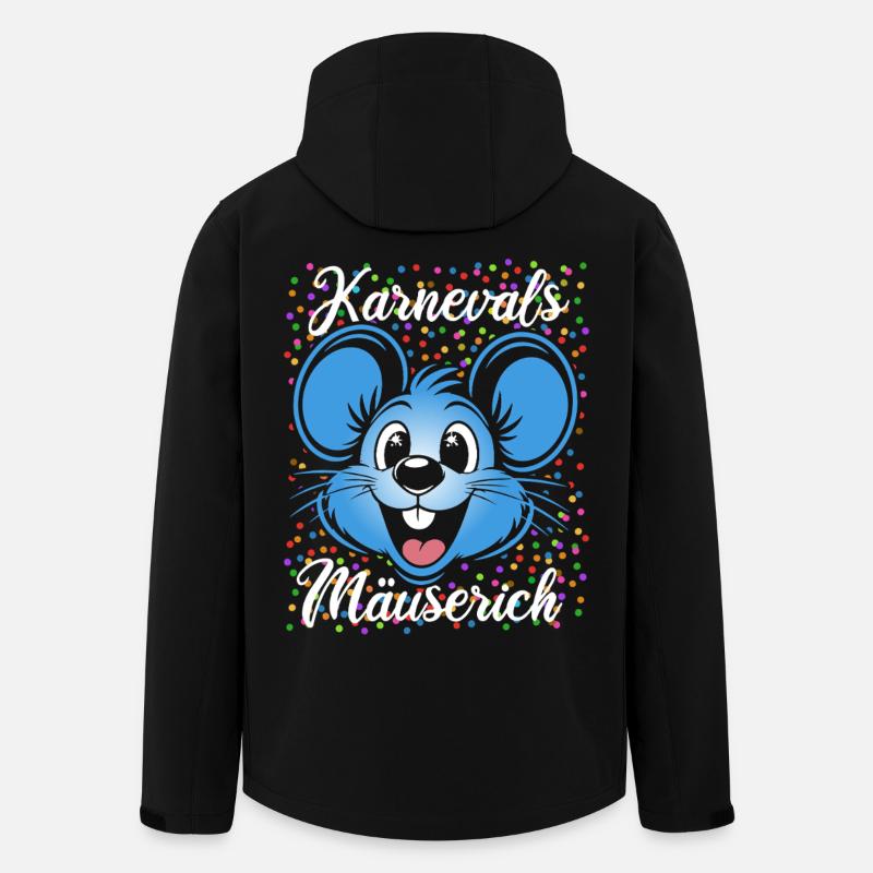 Karnevals Mäuserich | Partner Kostüm Herren - Recycelte Männer Softshell-Jacke von Stanley/Stella - Schwarz