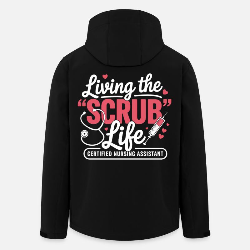Living the Scrub Life - Men’s Recycled Softshell Jacket by Stanley/Stella - black
