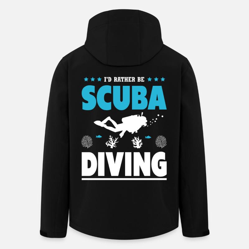 Lustiges Taucher Design - Recycelte Männer Softshell-Jacke von Stanley/Stella - Schwarz