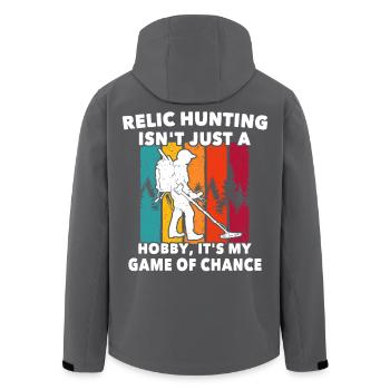 Détecteur de métaux Relic Seeker - Veste softshell homme en polyester recyclé Stanley/Stella - noir - Dos - AI Model Male 185 light (185cm)
